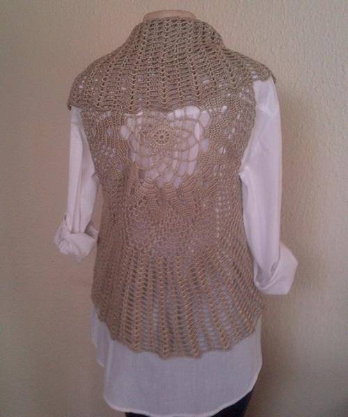 Hand Made  Crochet Bolero / Cover up  - Fits most