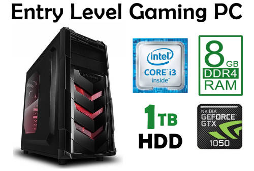Perfect Entry-Level Gaming PC with GTX1050Ti 4GB & loads of options