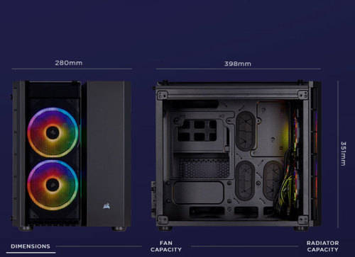 Core i9 GTX1080 RGB Watercooled Gaming PC - 32GB RAM, 1TB NVMe+4TB HDD, Crystal 280X, H115i Platinum