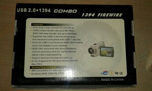 PCI 1394 firewire adaptor card for desktop