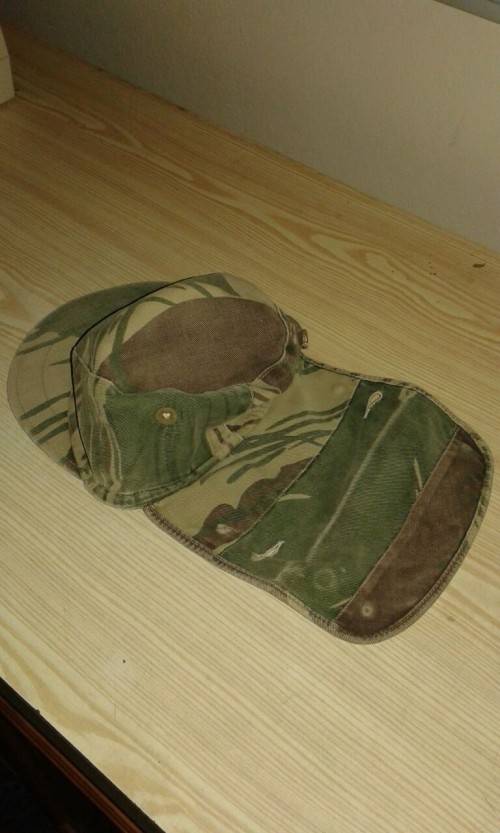 Rhodesian camo bush flap cap