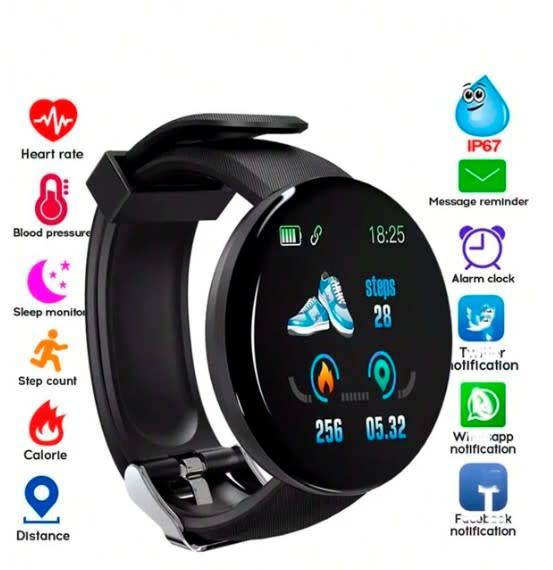 Multifunctional Smart watch IP67 Waterproof Sports Watches Heart Rate Fitness Tracker Smart Bracelet