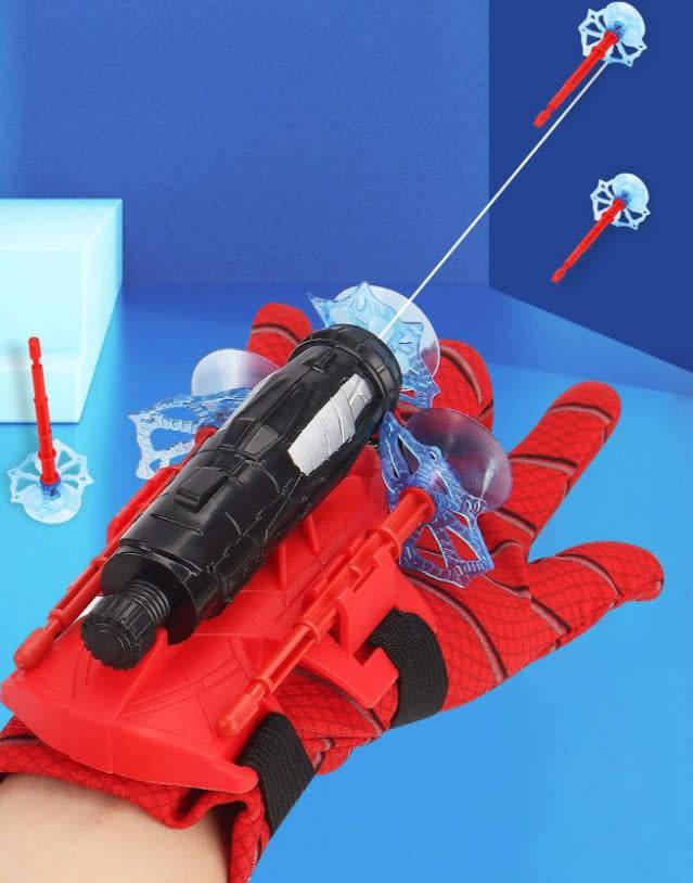 Soft Bullet Gun Launcher, Hero Glove Web-Shooter Wristband Sling And Suction Cup Toy