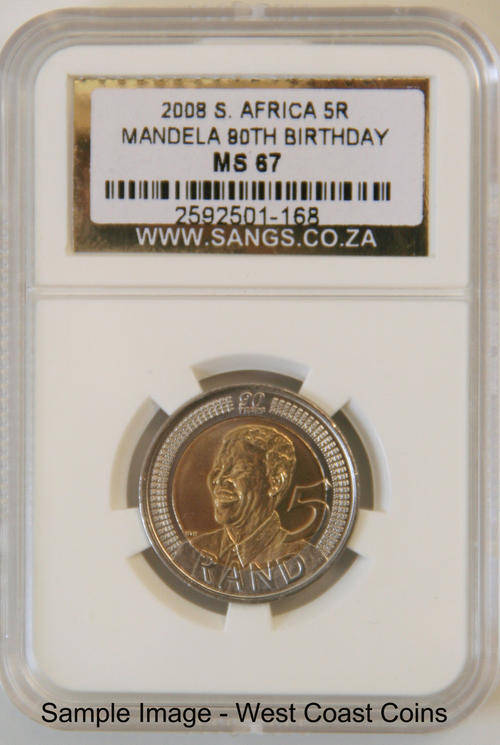 MS67 x 25 - MANDELA 90TH BIRTHDAY GRADED MS67-FREE SPEED POST FOR 20 OR MORE !!!