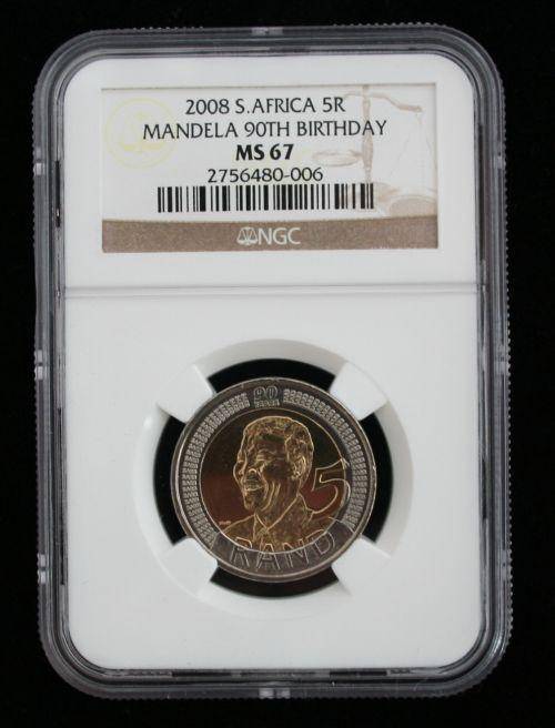 4 X MS65 - MANDELA 90 th BIRTHDAY NGC