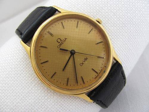 AUTHENTIC OMEGA DE VILLE QUARTZ GOLD PLATED WATCH CAL. 1417