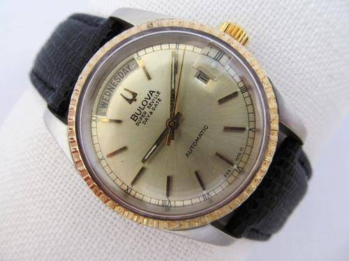 BULOVA SUPER SEVILLE 18KGP/STAINLESS STEEL AUTOMATIC MENS WATCH - MAKE ME AN OFFER?!