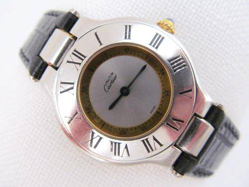 MUST DE CARTIER 21 STAINLESS STEEL QUARTZ UNISEX WATCH