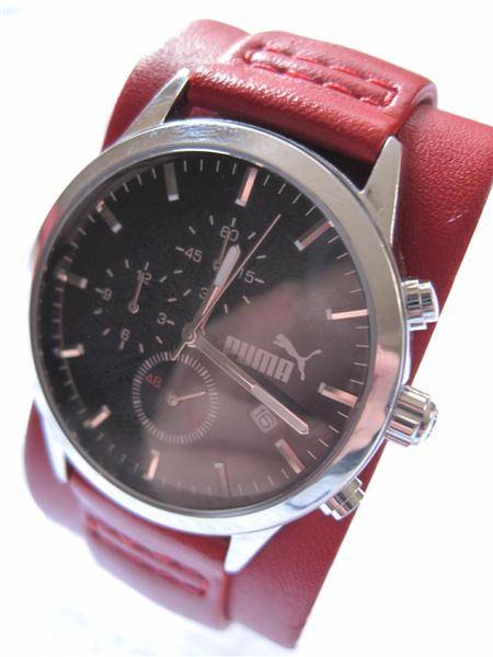 **R1,849**Puma Men's Multi-Function Watch Red Leather