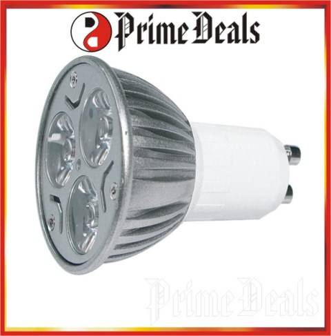12 to GO!! REDISSON 4W GU10 3LED HIGH POWER SPOT LIGHT BULB - Each Bulb individually Blister Packed!