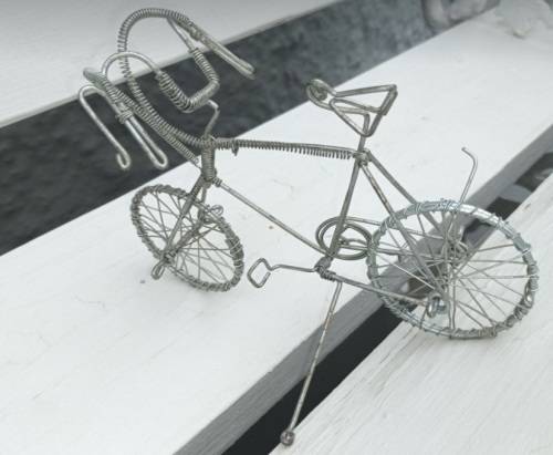 Miniature Wire Art Bicycle