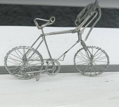 Miniature Wire Art Bicycle