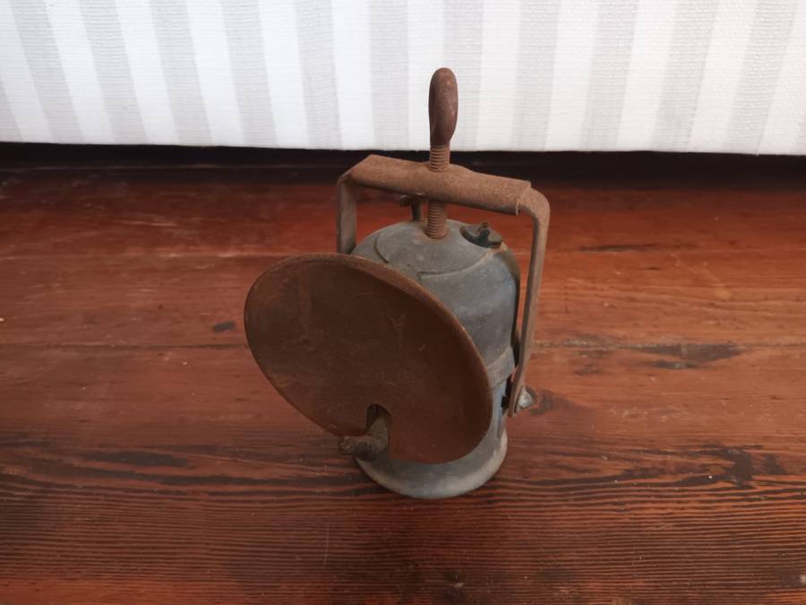 ANTIQUE Carbide Miner`s Lamp