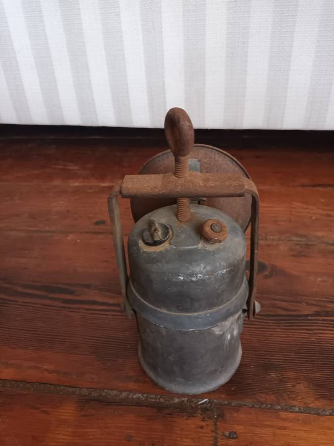 ANTIQUE Carbide Miner`s Lamp