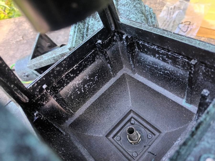 Aluminum Cast Lantern Clear Beveled Panels × 2