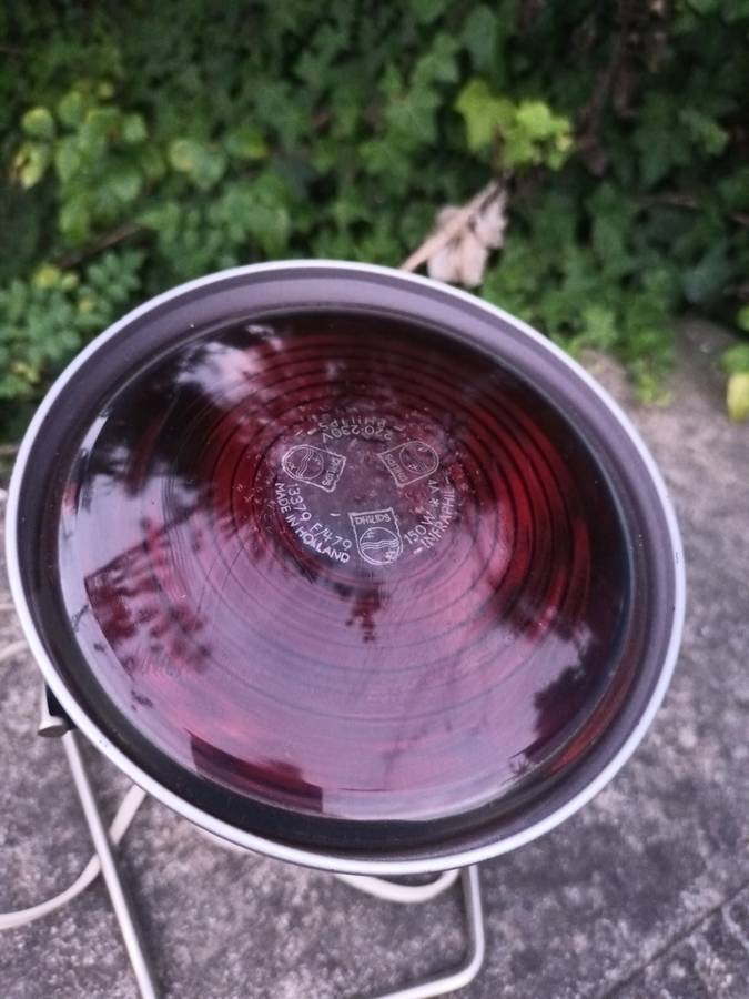 VINTAGE Retro Heat Lamp Philips Infraphil, 80s