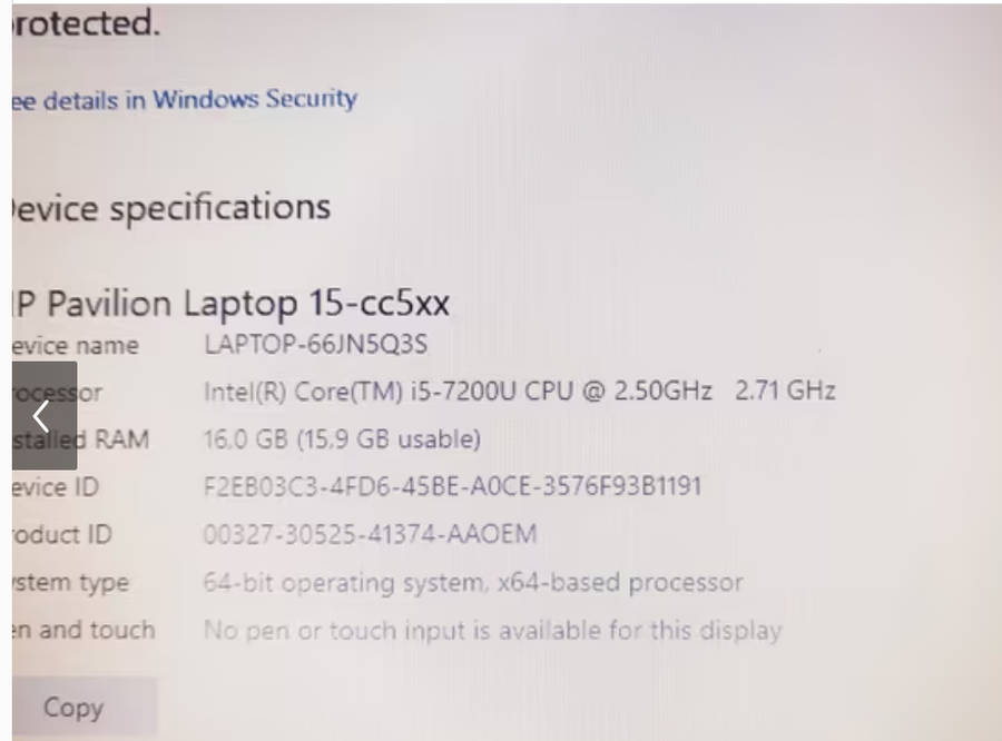 HP Pavilion 15 i5-1155G7 16GB RAM 500GB PCIE NVME SSD 15.6`