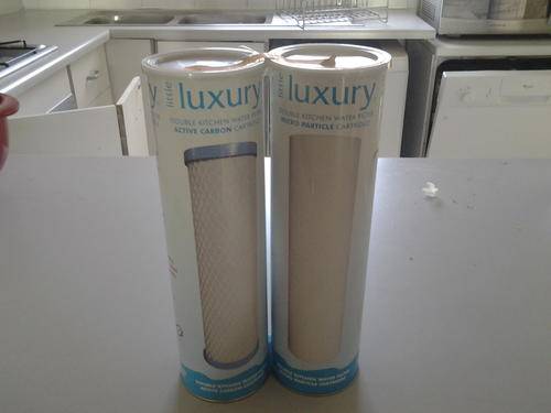 Little Luxuary active carbon and Micro particle filters for double kitchen water filter