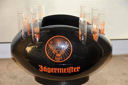 Jagermeister 12 Shot shooter stems with Bottle Holder perfect for the Bar