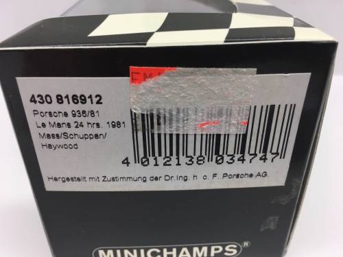 Porsche 936/81 #12 1981 Le Mans Minichamps 430 816912