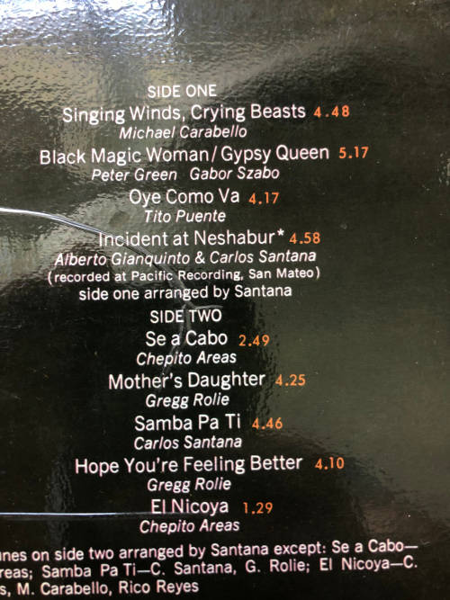 SANTANA - ABRAXAS. LP Vinyl Album