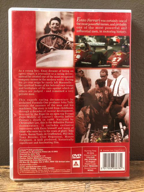 DVDs MOTORSPORT RACING CARS - LOT 2 / R50each