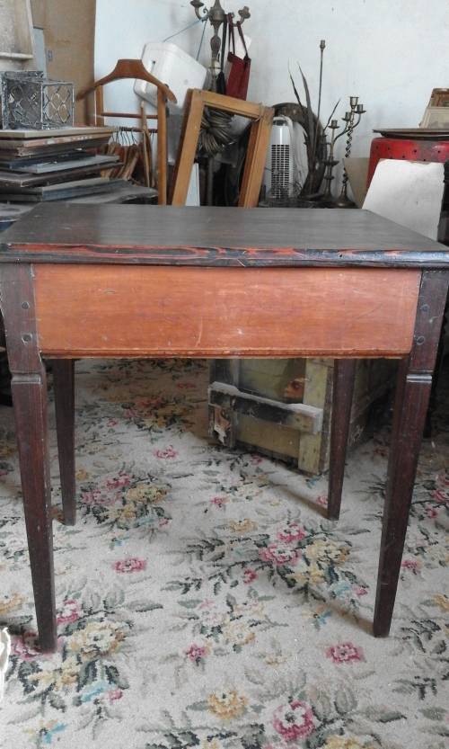 Antique yellowwood and stinkwood side table