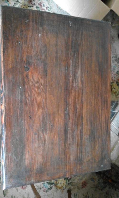 Antique yellowwood and stinkwood side table