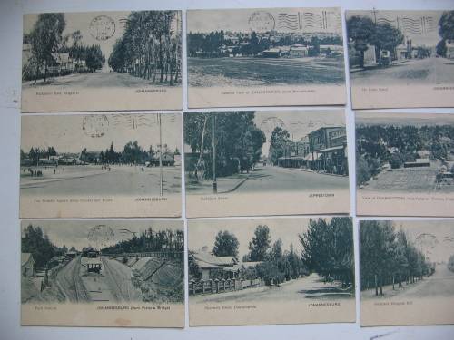 Antique postcards of Johannesburg c. 1904