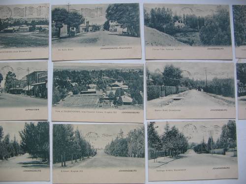 Antique postcards of Johannesburg c. 1904
