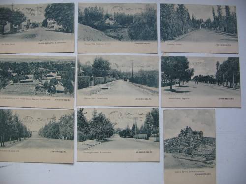 Antique postcards of Johannesburg c. 1904