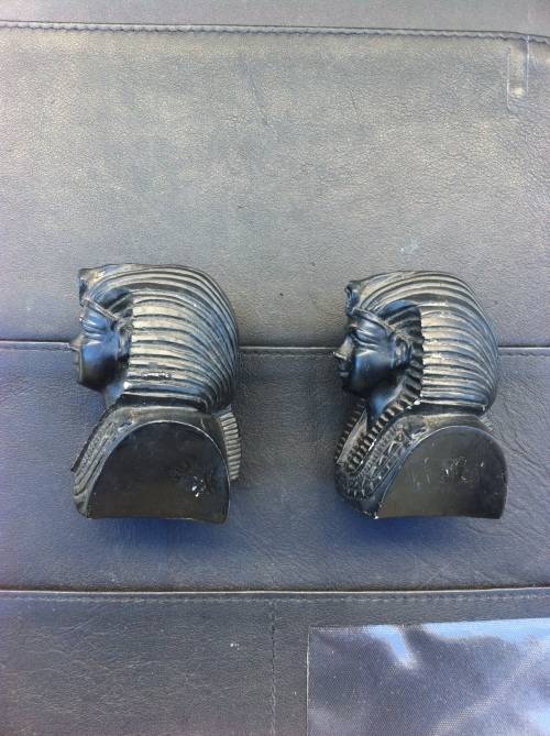 Egyption Pharaoh Collectible Figures - Ebony heavy wood it seems. Beautifully crafted!!