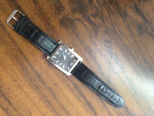Guess Watch with genuine leather strap QUALITY - WORKING ORDER BARGAIN