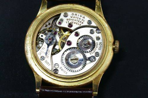 Vintage Driva Swiss Solid 18K watch - Bargain! Clearance Sale