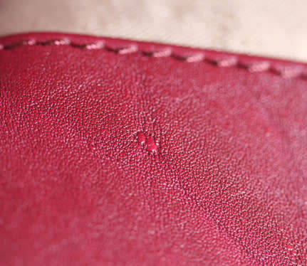GENUINE LEATHER `PATRICK COX` HOBO HANDBAG, MAROON WITH GENUINE HIDE DETAIL BRAND NEW