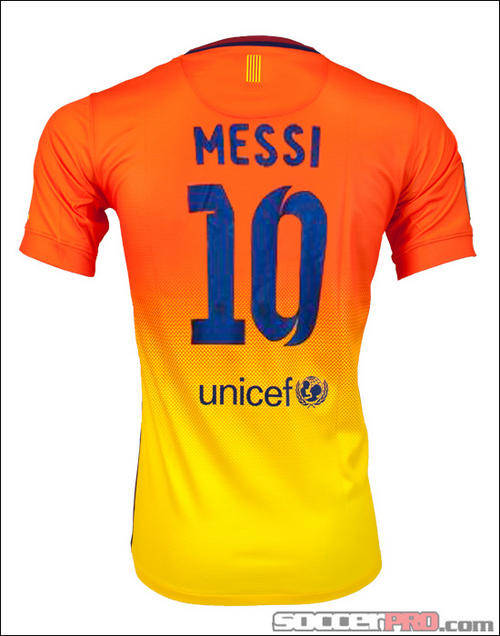 2013 BARCELONA  AWAY SHIRT+MESSI 10+1 MEDIUM  +FREE SHIPPING+