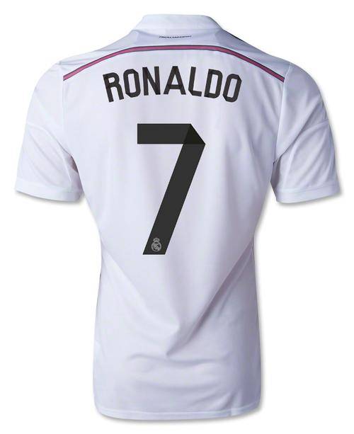 REAL MADRID RONALDO SHIRT/ JERSEY 2014-2015 MEDIUM SIZE HOME SHIRT