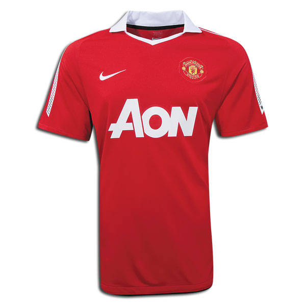 2011 MANCHESTER UNITED HOME SHIRT + LARGE ONLY +  FREE SHIPPING