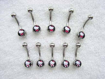 Hello Kitty Belly rings