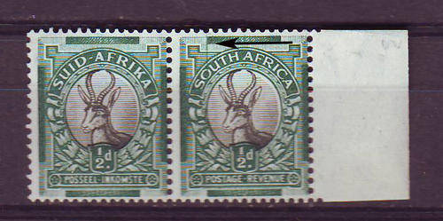 Union of South Africa- varieties and errors -see scan