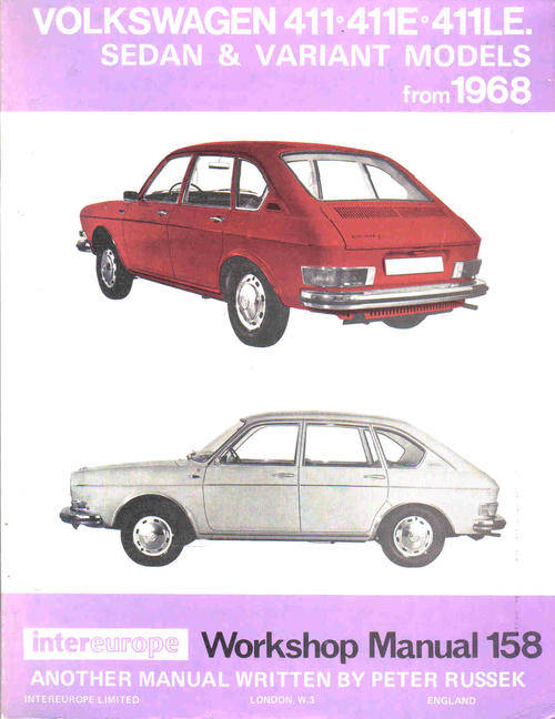Volkswagen 411-411E-411LE Sedan & Variant From 1968