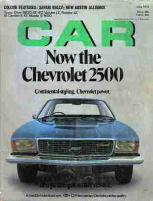 Car (SA) --  June  73