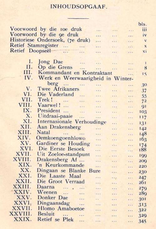 Piet Retief -  Gustav S Preller  -  1920