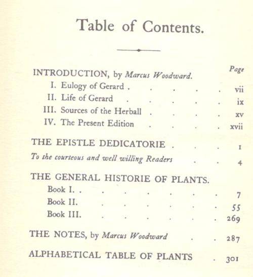 Gerard's Herbal - The History of Plants  -  Edited by Marcus Woodward