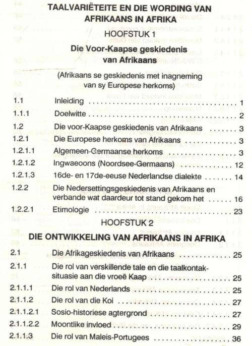 Taalvarieteite en die Wording van Afrikaans in Afrika  --  M C J van Rensburg