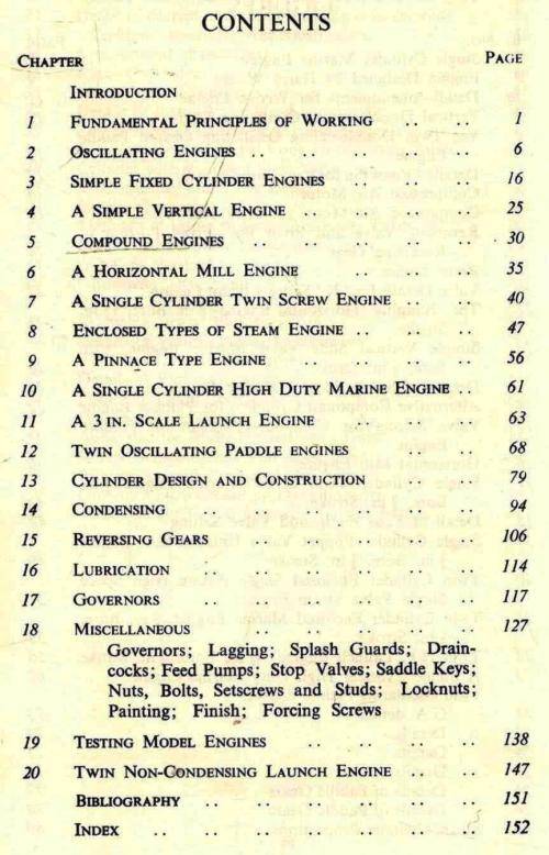 Model Stationary and Marine Steam Engines  --  K N Harris