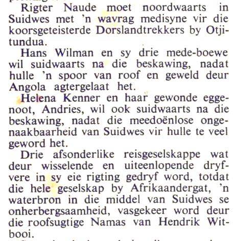Noordwaarts in Suidwes   --  Rein Pretorius