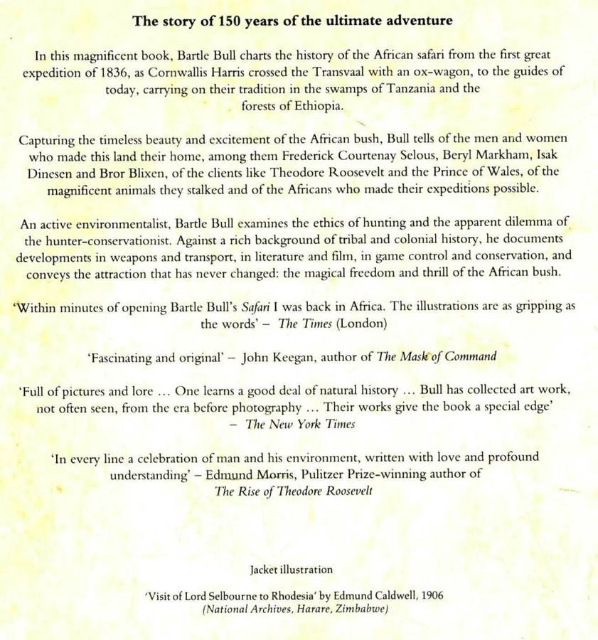 Safari  -  A Chronicle of Adventure  --  Bartle Bull
