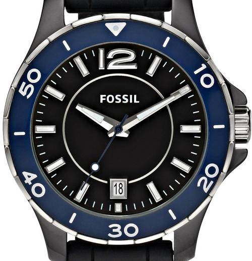 FOSSIL Ceramic Collection Black Dial Mens Watch