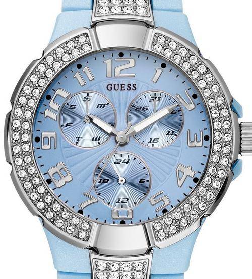 GUESS Steel Crystal Accented Ladies Watch